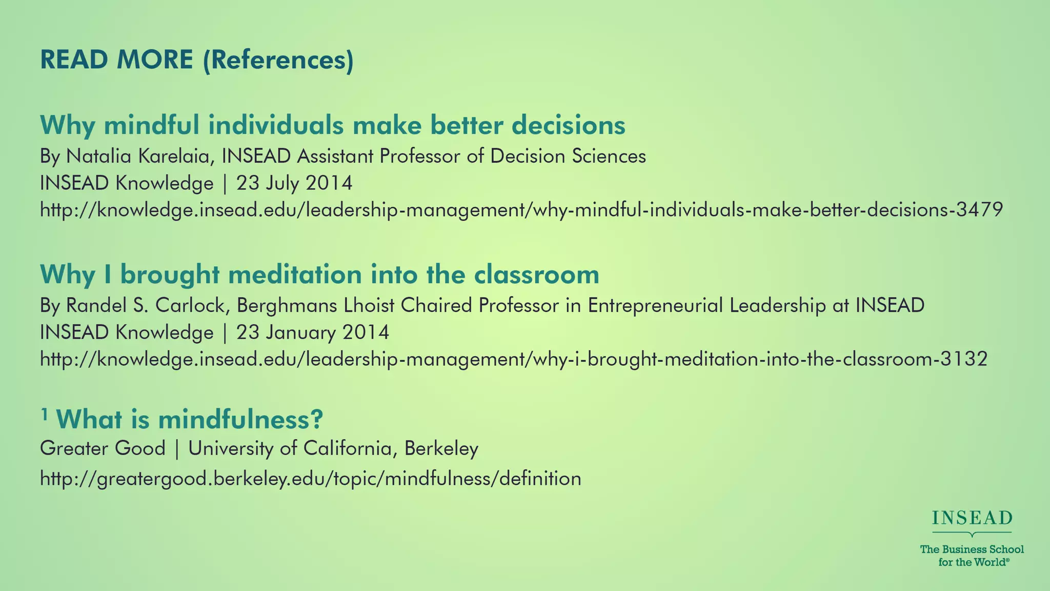 Mindfulness: How to Make Better Decisions