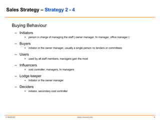 Sales Strategy –  Strategy 2 - 4 <ul><li>Buying Behaviour </li></ul><ul><ul><li>Initiators </li></ul></ul><ul><ul><ul><li>...