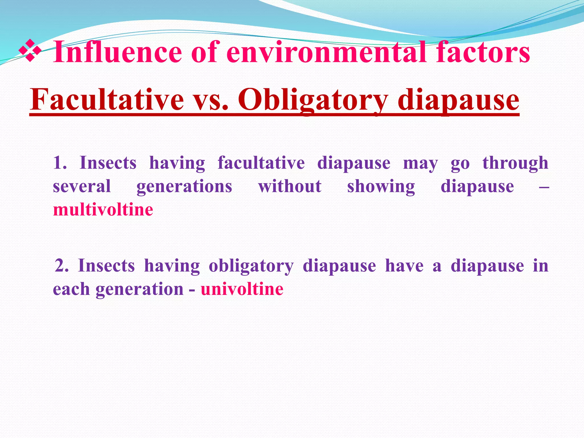 Diapause and cold hardiness in insects – biochemical aspects | PPTX