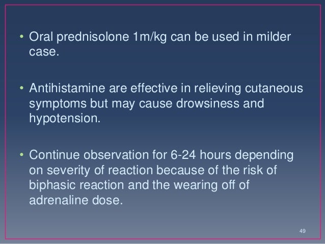 Severe Allergic Reaction And Intravenous Prednisolone