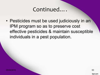 Insecticide & Insectiside Resistance | PPTX