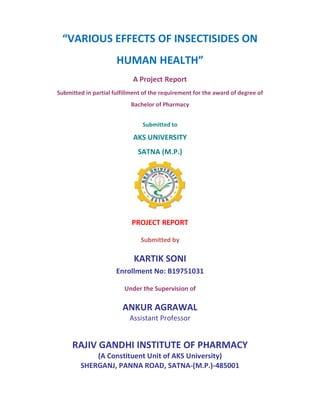 VARIOUS EFFECT OF INSECTICIDES ON HUMAN HEALTH.pdf
