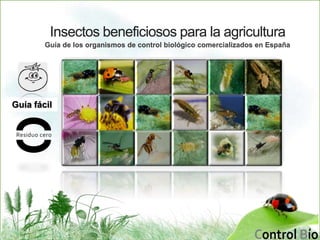 Guía fácil
Guía de los organismos de control biológico comercializados en España
Insectos beneficiosos para la agricultura
 