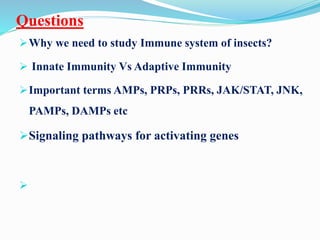 Molecular mechanism of insect immunity | PPTX