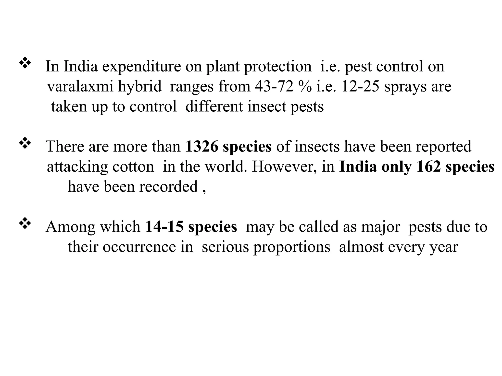 insect pest of cotton and their management | PPT
