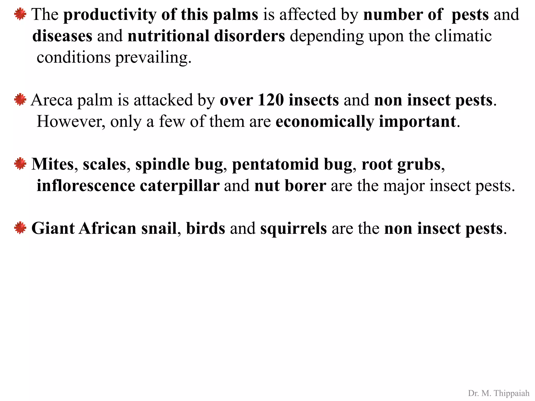 Insect pests of Arecanut | PDF