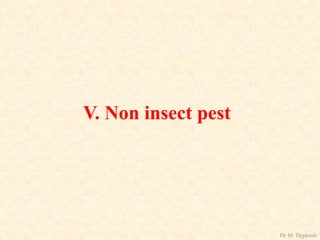 V. Non insect pest
Dr. M. Thippaiah
 