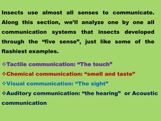 Insects Communication Example insectpheromones-210621093758.pptx of insect | PPTX