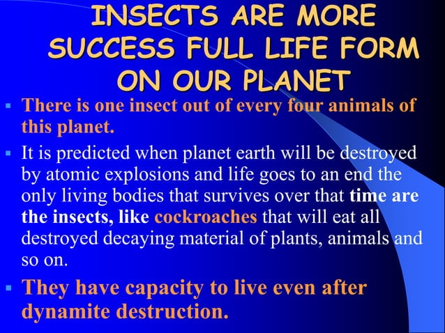 Insects Study Entomology Ppt