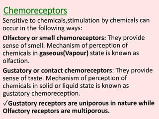 Chemoreceptors
 