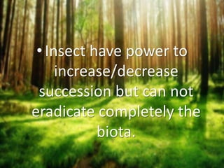 Insect Succession Examples Insects,plant community structure. and succession | PPTX