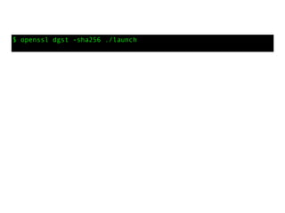 $ openssl dgst -sha256 ./launch
 