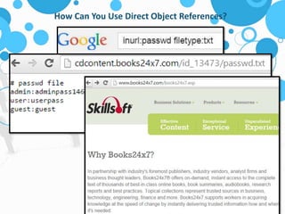 How Can You Use Direct Object References? 
 