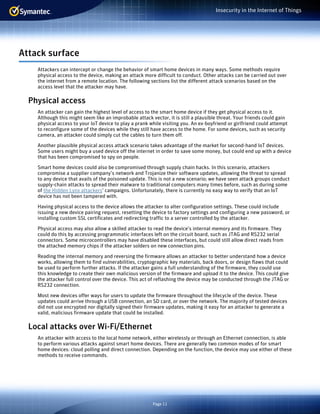 WHITE PAPER▶ Insecurity in the Internet of Things