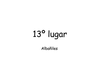 13º lugar Albañiles