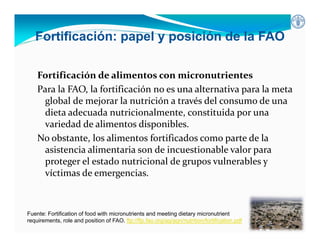Inseguridad alimentaria y deficiencia nutrientes en América Latina y el Caribe: posición y estrategias de la FAO