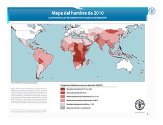 Inseguridad alimentaria y deficiencia nutrientes en América Latina y el Caribe: posición y estrategias de la FAO