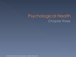 Health and Wellness Chapter 3