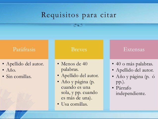 Citas Según Normas APA