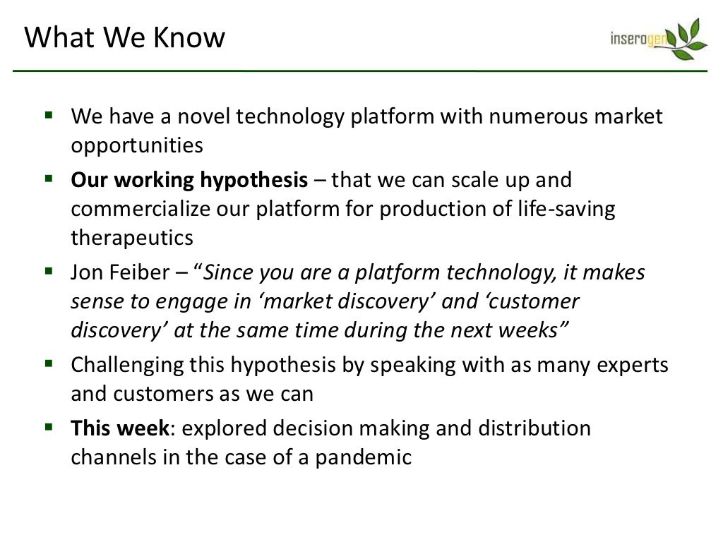 What We Know We