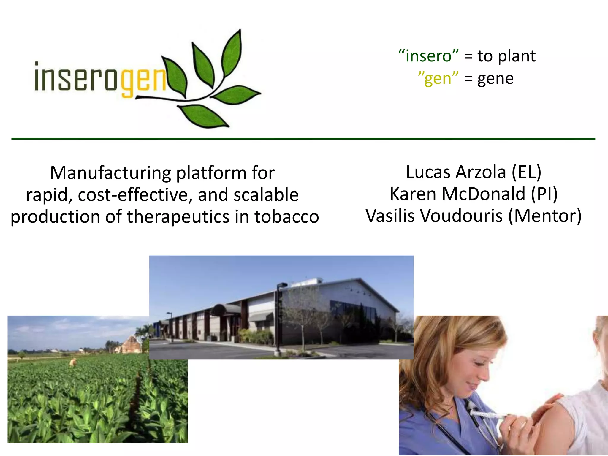 Inserogen lecture 7 partners | PPTX | Biotech and Biomedical Industry ...