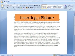 Inserting a Picture 