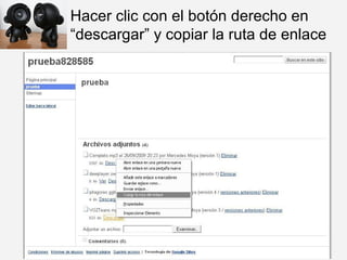 Hacer clic con el botón derecho en “descargar” y copiar la ruta de enlace 