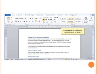 Insertar comentarios