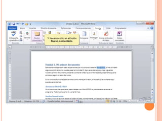 Insertar comentarios