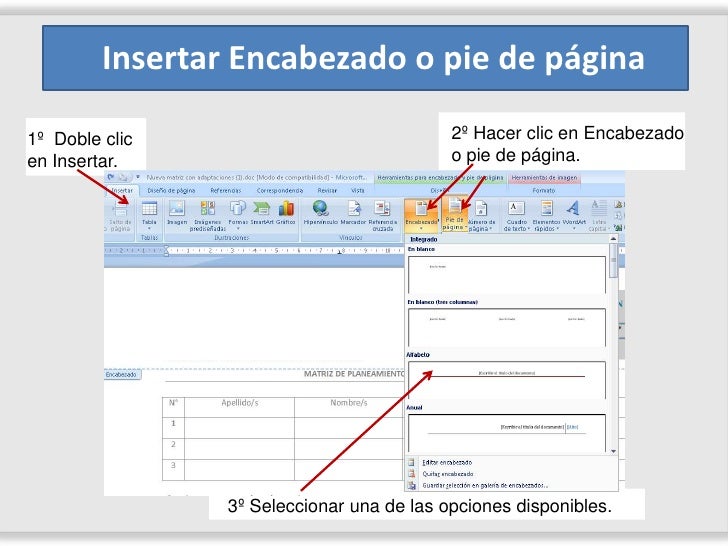 Resultado de imagen para que es Encabezado en word