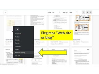 Elegimos “Web site
or blog”

 