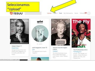 Seleccionamos
“Upload”

 