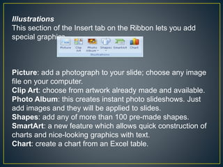 Insert + design | PPTX