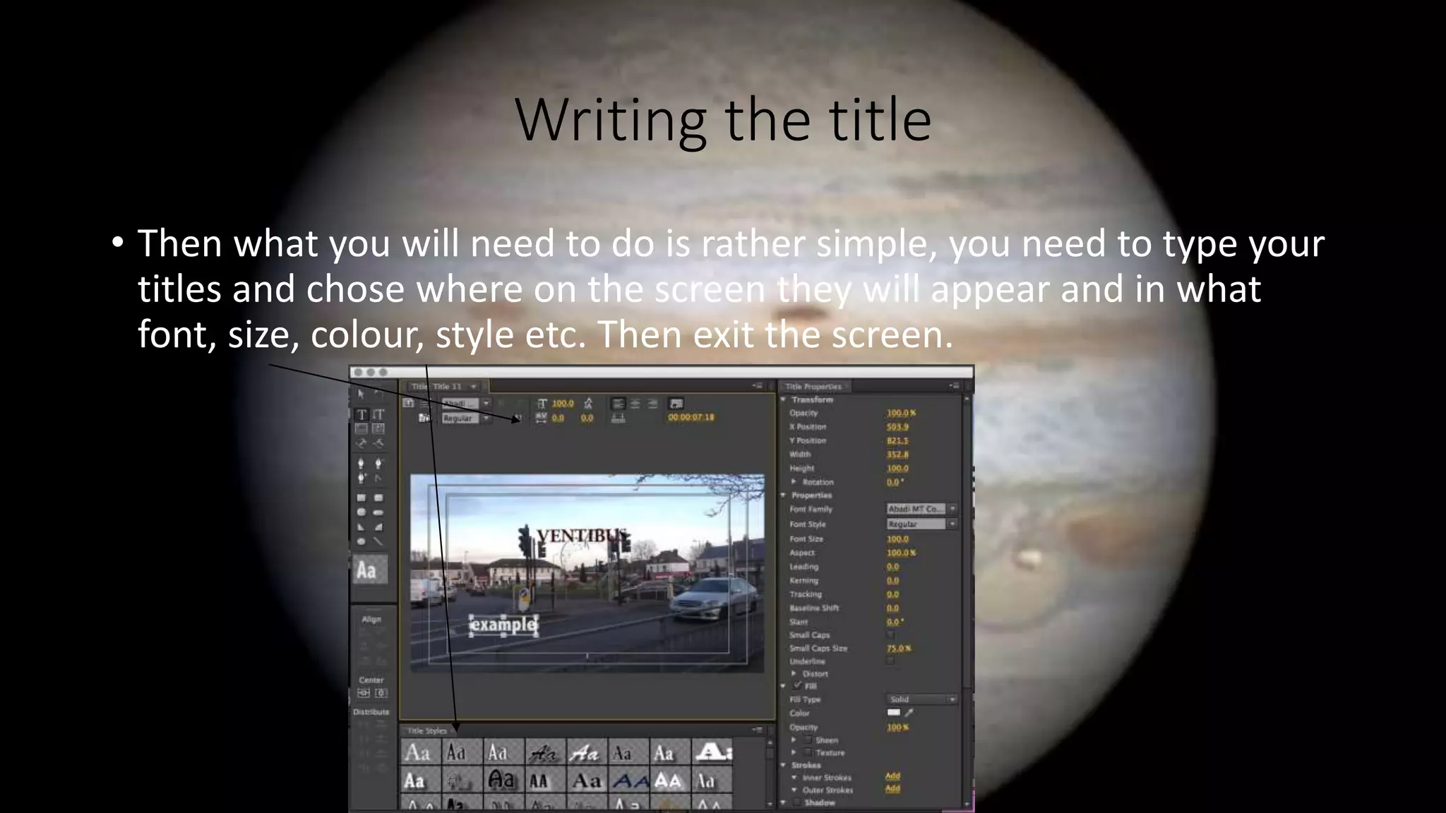 Inserting title graphics | PPT