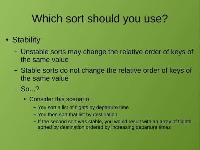 Intro to Sorting + Insertion Sort | PPT