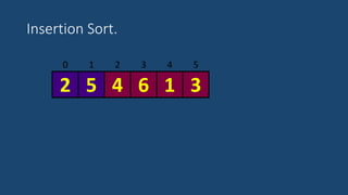 Insertion Sort.
3 4 50 1 2
52 4 6 1 3
 