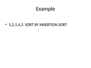 Insertion sort & Linear Search presentation | PPTX
