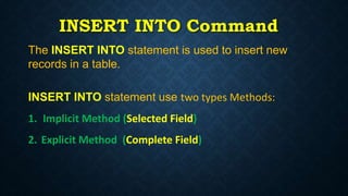 Insert Statement | PPTX