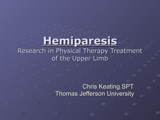 Hemiparesis | PPT