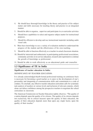 In service and pre service Teacher Training for Special Eduaction | PDF