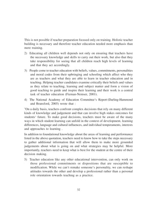In service and pre service Teacher Training for Special Eduaction | PDF