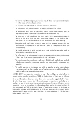 In service and pre service Teacher Training for Special Eduaction | PDF