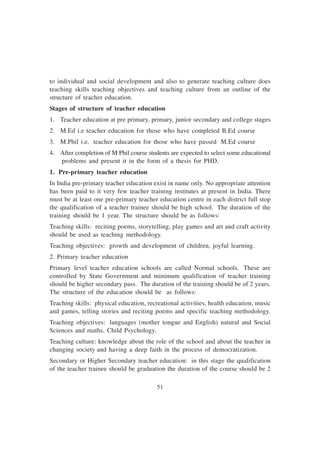 In service and pre service Teacher Training for Special Eduaction | PDF
