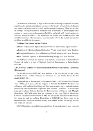 In service and pre service Teacher Training for Special Eduaction | PDF
