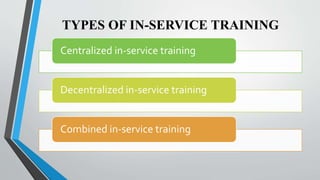 In Service Training Program Example Inservice education | PPTX