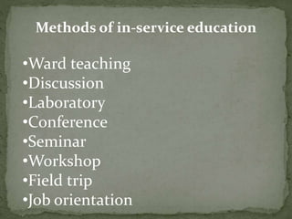 In service education | PPTX
