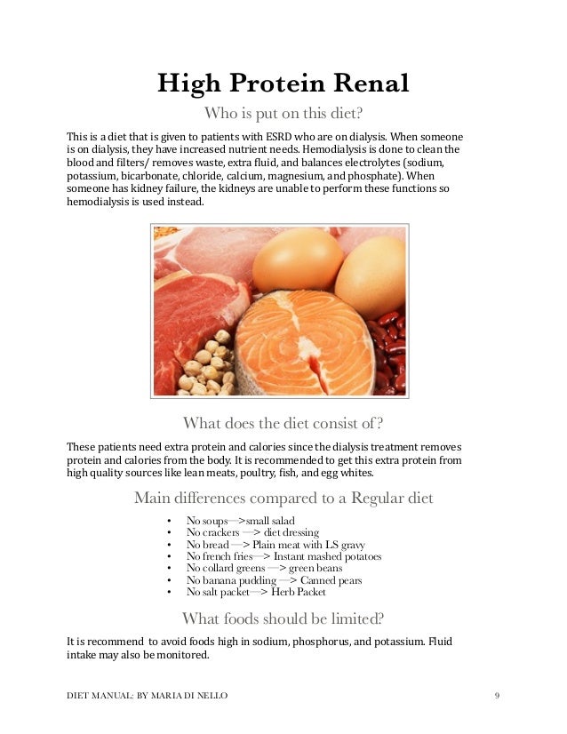 high protein diet for dialysis patients