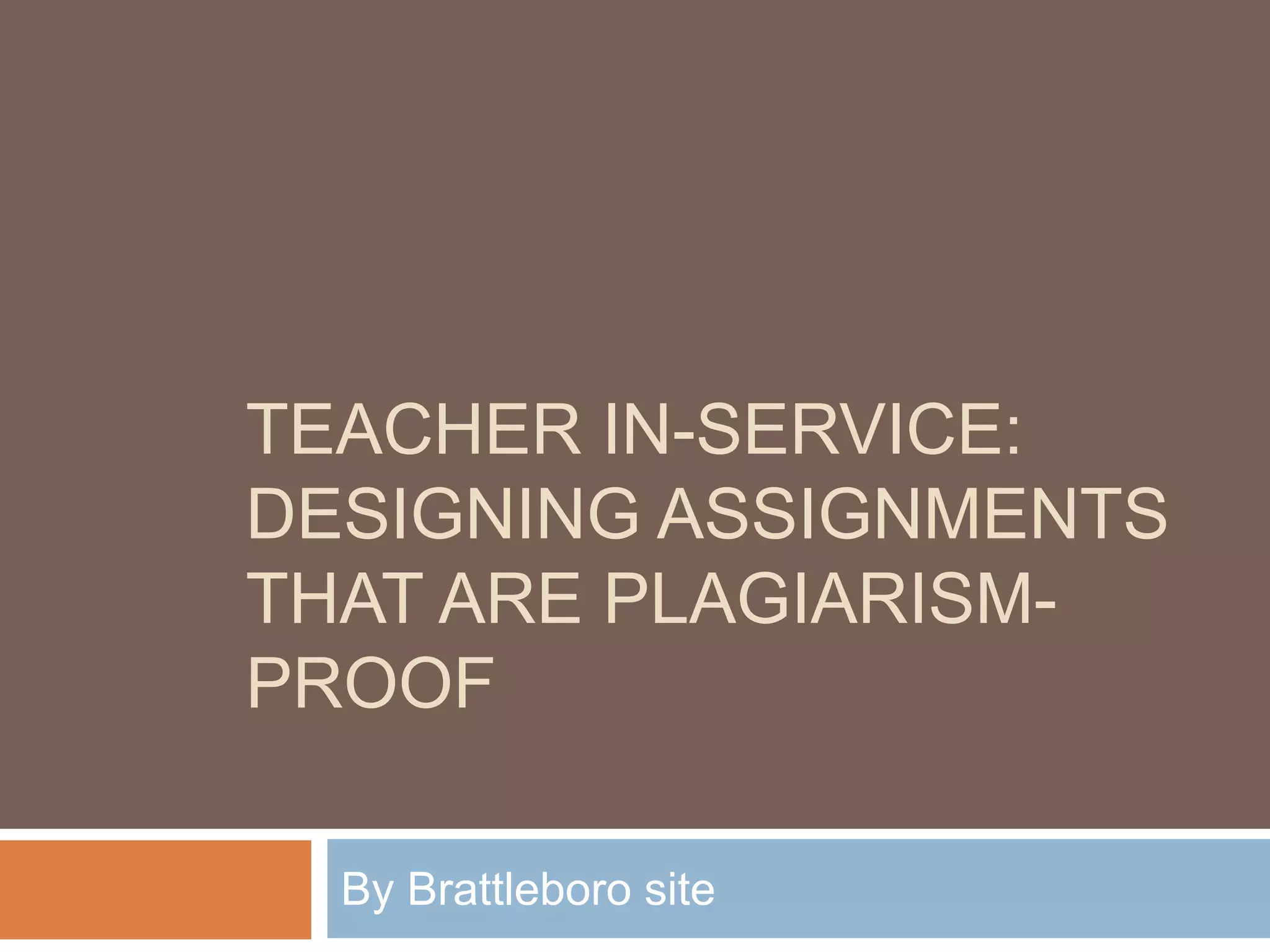 Inservice Ppt