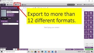 Export to more than
12 different formats.