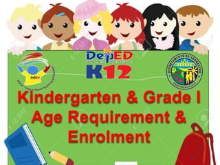 Kindergarten & Grade I
Age Requirement &
Enrolment
 